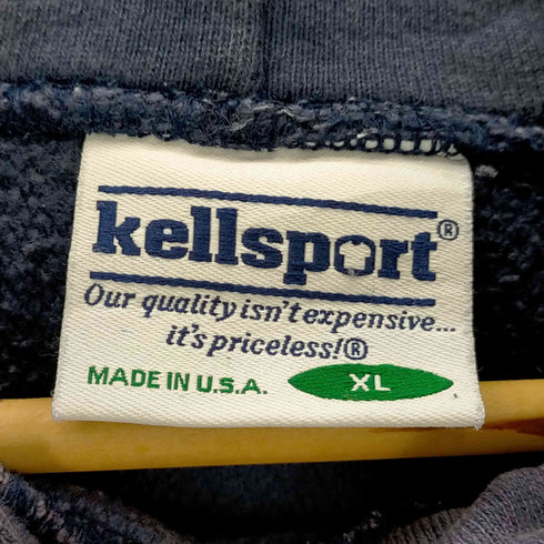 ケルスポーツ KELLSPORT USA製 REVERSE WEAVE TYPE 胸元企業ロゴ プルオーバー パーカ メンズ import:XL