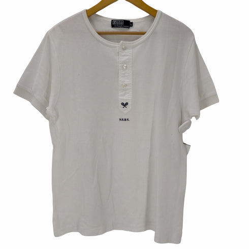 ポロバイラルフローレン Polo by RALPH LAUREN S/S フロント刺繍ヘンリーネックTシャツ メンズ JPN:L