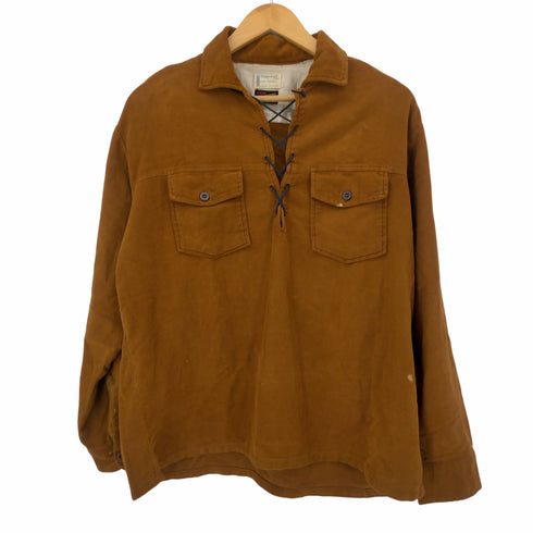 タウンクラフト TOWN CRAFT 60S HEEKSUEDE レースアッププルオーバーシャツ メンズ 16 1/2