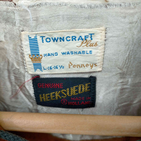 タウンクラフト TOWN CRAFT 60S HEEKSUEDE レースアッププルオーバーシャツ メンズ 16 1/2