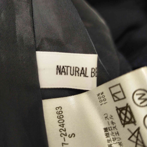 ナチュラルビューティーベーシック NATURAL BEAUTY BASIC ウエストシャーリングギャザーネックワンピース レディース S