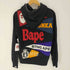 アベイシングエイプ A BATHING APE Full Zip Hoodie Bワッペン ASNKA バック アップリケ 刺繍 ジップアップ パーカー メンズ JPN:M