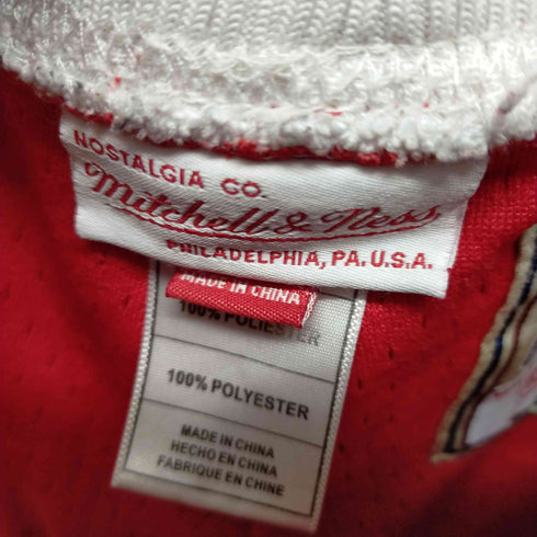 ミッチェルアンドネス mitchell&ness チームロゴワッペン ゲームパンツ Swingman shorts メンズ 48(XL)