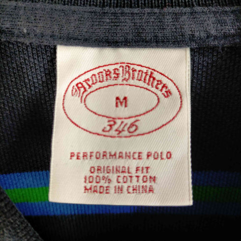 ブルックスブラザーズ BROOKS BROTHERS ボーダー柄長袖ポロシャツ メンズ JPN:M