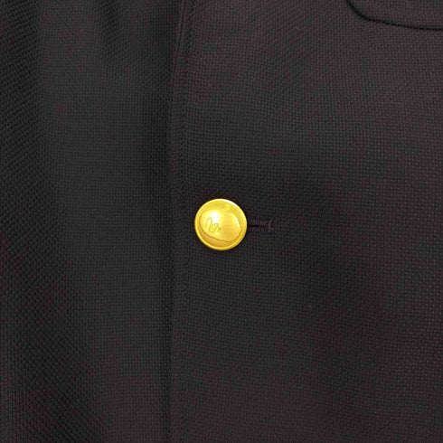 ミスターベイシングエイプ MR.BATHING APE モヘア シルク 混 金ボタン 紺ブレ 3B テーラードジャケット メンズ JPN:48