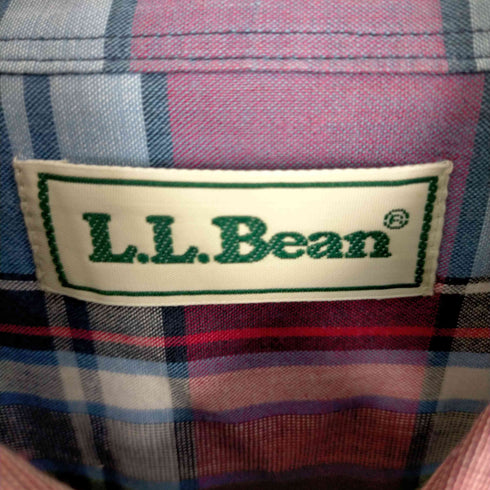 エルエルビーン L.L.Bean 70s-80s復刻 チェック柄半袖シャツ メンズ JPN:L