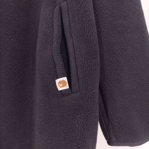 アベイシングエイプ A BATHING APE 00S POLARTEC 胡桃ボタン フーデッド フリース コート メンズ JPN:M