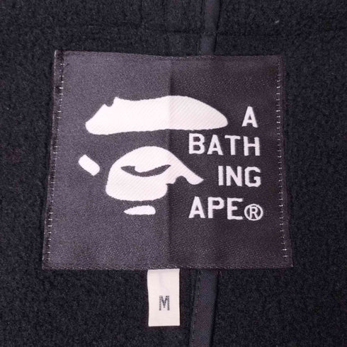 アベイシングエイプ A BATHING APE 00S POLARTEC 胡桃ボタン フーデッド フリース コート メンズ JPN:M