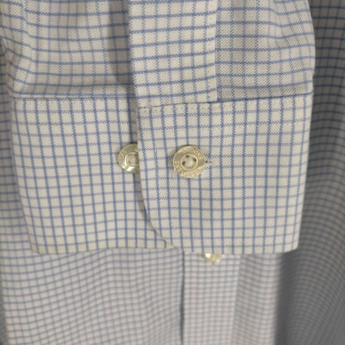 ブルックスブラザーズ BROOKS BROTHERS REGENT FIT ロゴ刺しゅうチェック柄オックスフォードシャツ メンズ JPN:M
