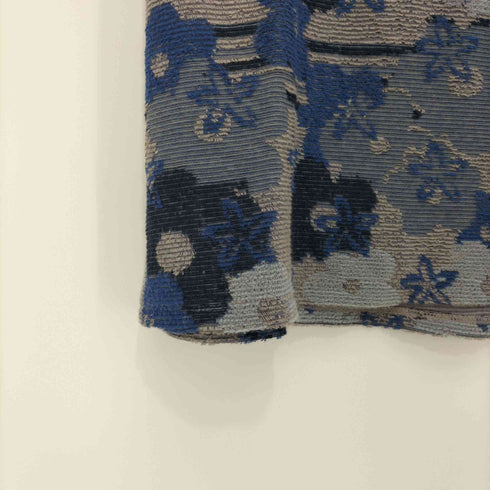 ジプシーアンドサンズ GYPSY&SONS 前V 花柄パイル地クルーネックTシャツ メンズ JPN:M