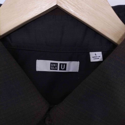 ユニクロユー UNIQLO U ヘビーフランネルオーバーサイズシャツ(長袖) メンズ JPN:L