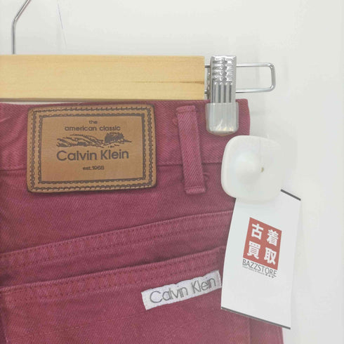 カルバンクライン CALVIN KLEIN Sport カラー ジップフライ デニム パンツ レディース W60 H88