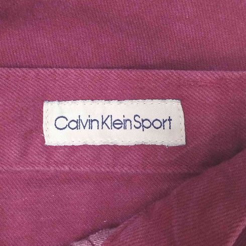カルバンクライン CALVIN KLEIN Sport カラー ジップフライ デニム パンツ レディース W60 H88