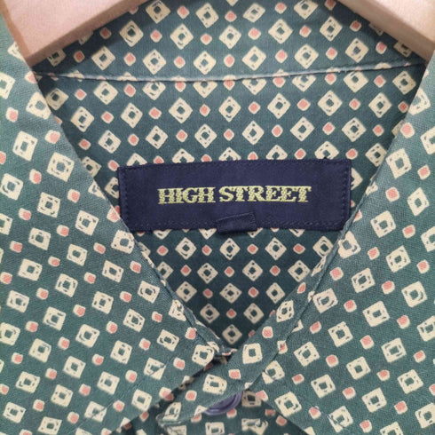 ハイストリート HIGH STREET 総柄長袖シャツ 幾何学 メンズ JPN:L