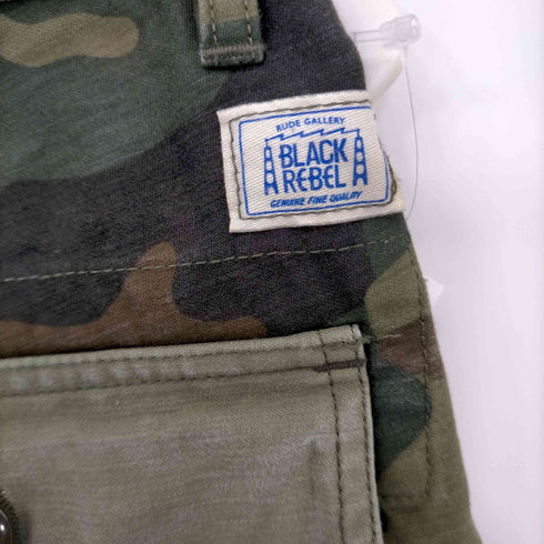 ルードギャラリーブラックレーベル RUDE GALLERY BLACK REBEL 14SS カモフラージュ 切替 ショート パンツ メンズ