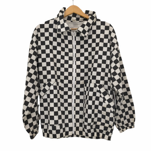 MADE IN USA ブロックチェックジップブルゾン メンズ import:M