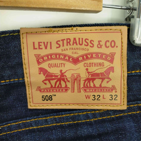 リーバイス Levis 508 ネイティブ柄 レギュラー テーパード フィット インディゴ デニムパンツ メンズ W32 L32