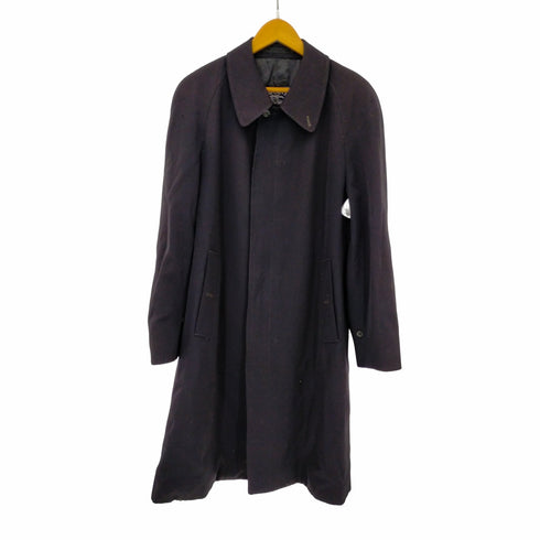 バーバリーズ BURBERRYS 70S~80S MADE IN ENGLAND ALLWOOL BURELLA ウールギャバステンカラーコート メンズ