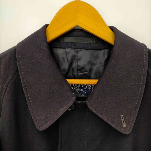 バーバリーズ BURBERRYS 70S~80S MADE IN ENGLAND ALLWOOL BURELLA ウールギャバステンカラーコート メンズ