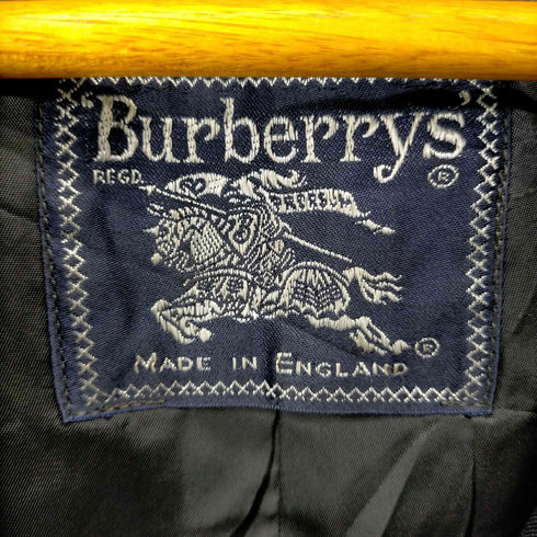 バーバリーズ BURBERRYS 70S~80S MADE IN ENGLAND ALLWOOL BURELLA ウールギャバステンカラーコート メンズ