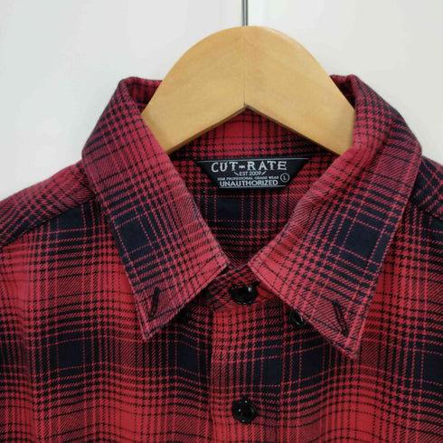 カットレイト CUT RATE ワンポイント刺繍半袖シャツ メンズ L