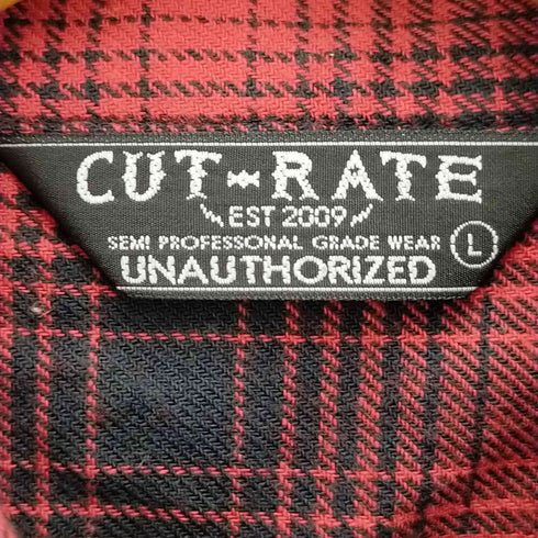 カットレイト CUT RATE ワンポイント刺繍半袖シャツ メンズ L