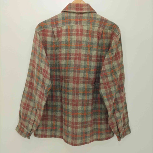 ペンドルトン PENDLETON 70s USA製 ボックスシルエット オープンカラーシャツ フラップポケット タータンチェック メンズ import:M