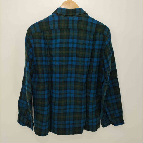 ペンドルトン PENDLETON 60s USA製 ボックスシルエット オープンカラーシャツ フラップポケット チェック メンズ import:M