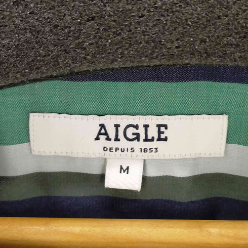 エーグル AIGLE ストライプ開襟シャツ オープンカラー メンズ JPN:M