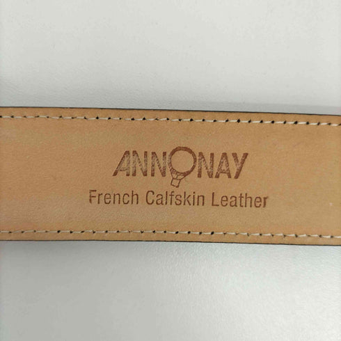 シップス SHIPS ANNONAY社製 カーフベルト レザー メンズ 95/38