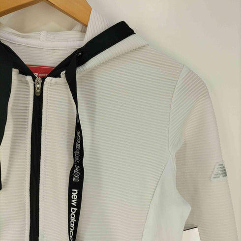 ニューバランス NEW BALANCE golf ピケドビーボーダー スウェット フルジップ フーディー ジップアップパーカー レディース JPN:0