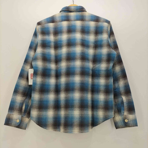 シュガーケーン SUGAR CANE ツイルチェックワークシャツ ネルシャツ 猫目ボタン メンズ JPN:M
