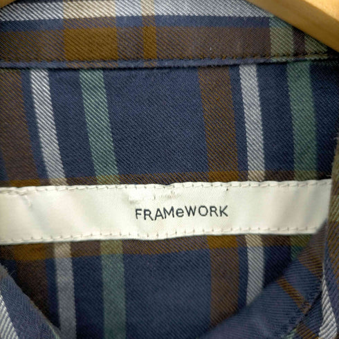 フレームワーク FRAMe WORK チェックシャツワンピース レディース