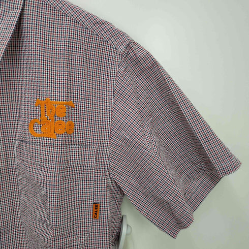 キャリー CALEE ワンポイント刺繍半袖シャツ メンズ M
