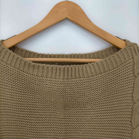 USA製 畦編み フリンジポンチョ レディース ONE SIZE