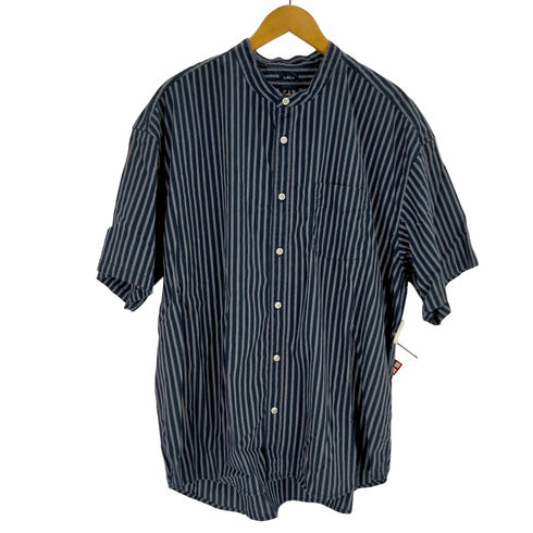 ギャップ Gap the big shirt バンドカラーストライプシャツ メンズ JPN:L