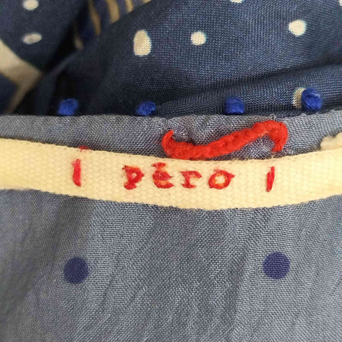 ペロ pero インド製 総柄 ハンドメイド シルク ワンピース レディース 36