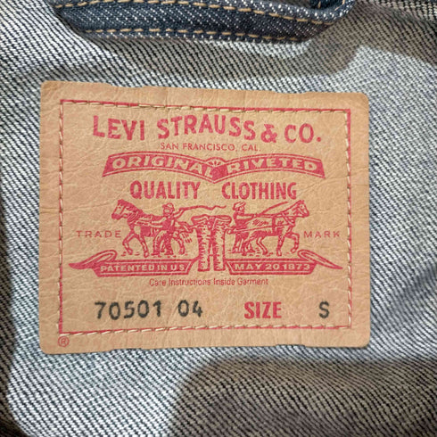 リーバイス Levis ユーロ ボタン裏T3 1 70501 04 1ST デニムトラッカージャケット メンズ import:S