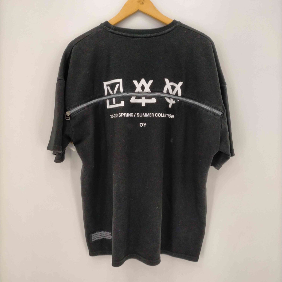 オーワイ OY 20SS HIDDEN ZIPPER LOGO TEE/ジッパーロゴTYシャツ