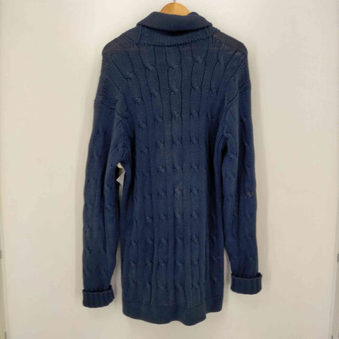 ポロバイラルフローレン Polo by RALPH LAUREN ケーブル編みショールカラーコットンカーディガン メンズ import:M
