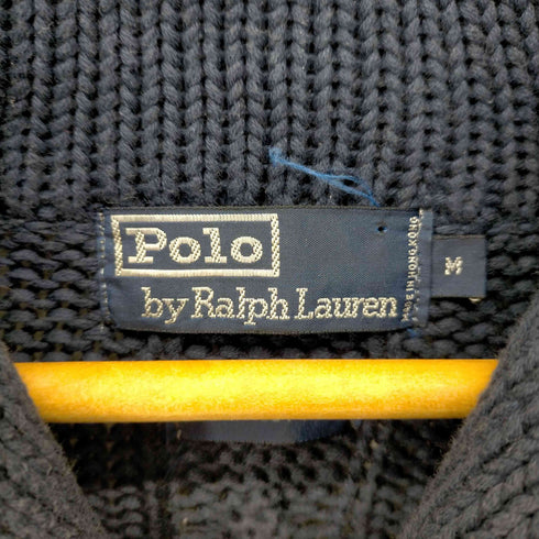 ポロバイラルフローレン Polo by RALPH LAUREN ケーブル編みショールカラーコットンカーディガン メンズ import:M