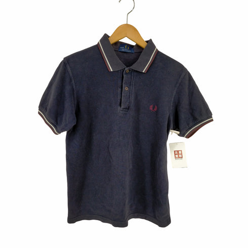 フレッドペリー FRED PERRY イングランド製 ロゴ刺繍 ポロシャツ メンズ US:38