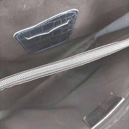 borse in pelle クロコ型押し GENUINE LEATHER ブリーフケース メンズ