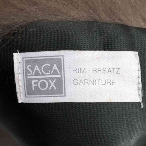 サガフォックス SAGA FOX シルバーフォックス カラー リアルファー スヌード ティペット レディース