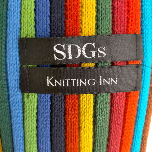 SDGs KNITTING INN マルチカラ―マフラー メンズ