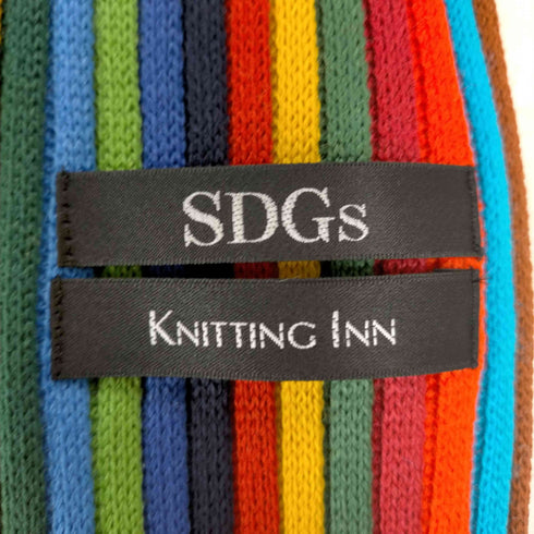 SDGs KNITTING INN マルチカラ―マフラー メンズ