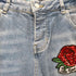 SIPER DRY ワッペン カットオフ デニムパンツ レディース US:28-29