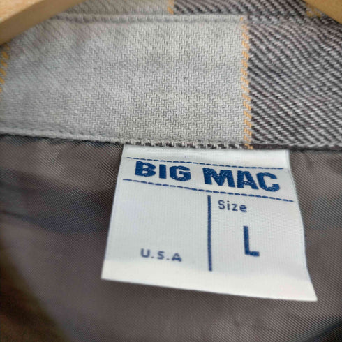 ビッグマック BIG MAC USA製 コットン ウエスタンチェックシャツ メンズ JPN:L