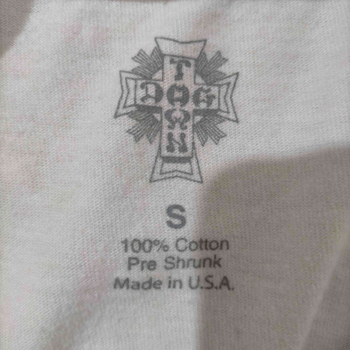 ドッグタウン DOG TOWN USA製 両面ロゴプリント クルーネックTシャツ メンズ JPN:S