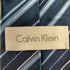 カルバンクライン CALVIN KLEIN シルク100% ボーダーネクタイ メンズ